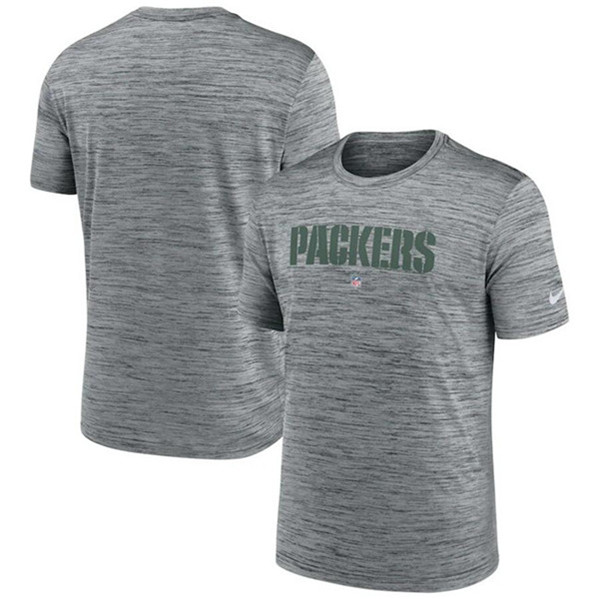 Men's Green Bay Packers Gray Velocity Performance T-Shirt